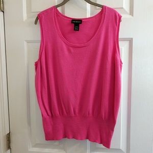 Lane Bryant hot pink sleeveless sweater